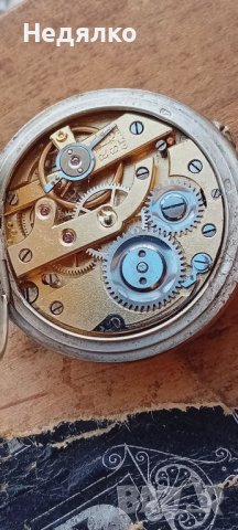 Сребърен,джобен часовник,цветен емайл,швейцарски, снимка 12 - Антикварни и старинни предмети - 43910412