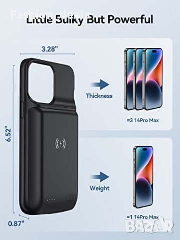 Нов заряден калъф за телефон iPhone Акумулаторна батерия 10000mAh Айфон, снимка 1 - Аксесоари за Apple - 40427169