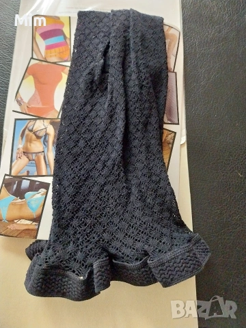 Черен чорапогащник мрежа на фигури , снимка 3 - Бельо - 53346326