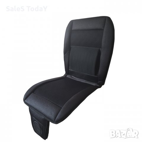 Подложка за седалка с охлаждаща функция, Охлаждаща подложка за авто седалка, 100х50см., 12V, черен