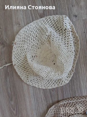 Плетени на една кука шапки, снимка 3 - Шапки, шалове и ръкавици - 28783765