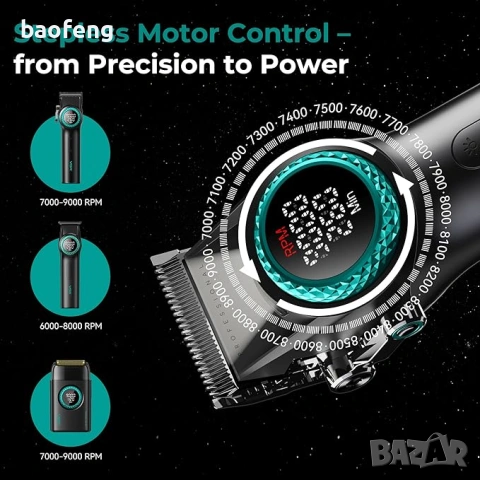 Нов 32 части VGR Stepless 4 в 1 за барбер / фризьори Професионален комплект машинки за подстригване , снимка 17 - Фризьорски принадлежности - 53525179