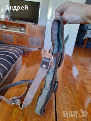 Стара брезентова чанта #19, снимка 5 - Антикварни и старинни предмети - 48896702