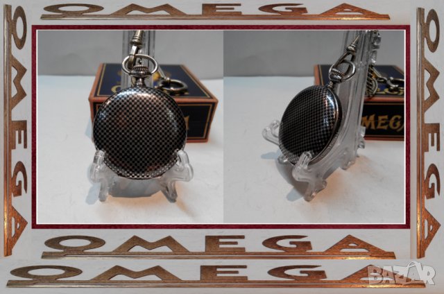 Рядък джобен часовник ОМЕГА сребро ниело OMEGA, снимка 1 - Джобни - 32497082