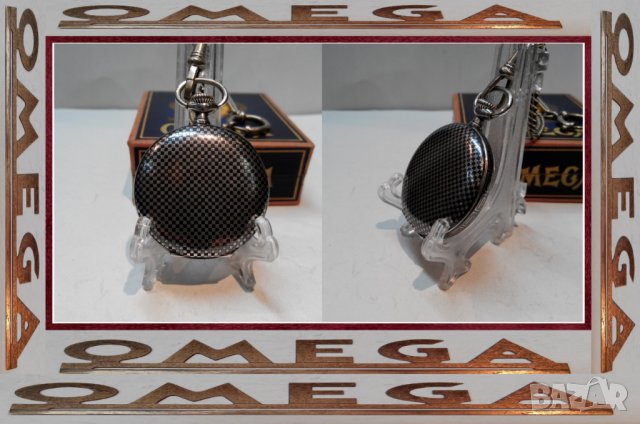 Рядък джобен часовник ОМЕГА сребро ниело OMEGA