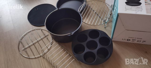 @# Ново air fryer Универсален Комплект аксесоари 11 части за фритюрник с горещ въздух от вносител., снимка 15 - Фритюрници - 39848050