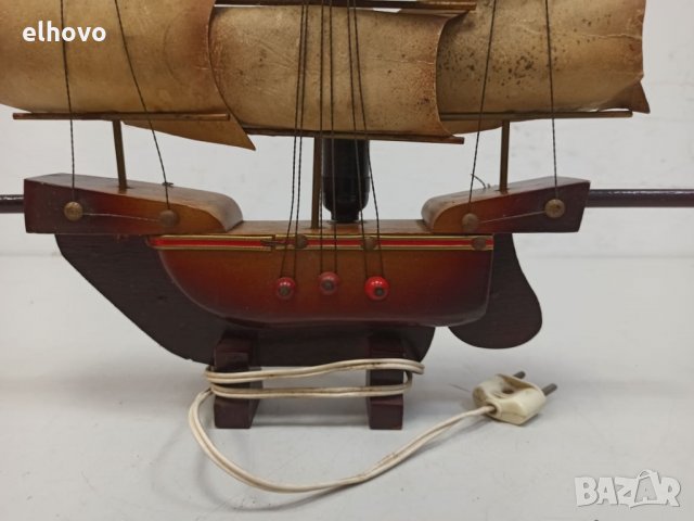 Дървено корабче-лампа -1, снимка 6 - Антикварни и старинни предмети - 32834238