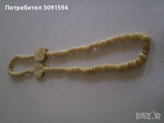 Стар  примитивен гердан от кост, снимка 6 - Антикварни и старинни предмети - 37178841