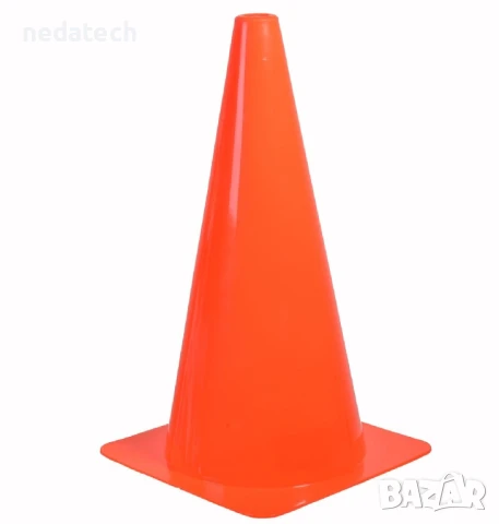 Тренировъчен пластмасов конус, Оранжев, 38 см.