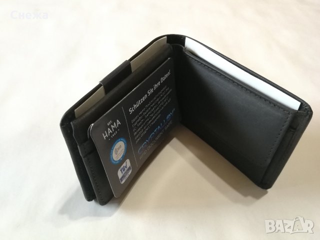 HAMA 1923 H2C Paris с RFID защита малък хоризонтален портфейл, снимка 2 - Портфейли, портмонета - 32591671