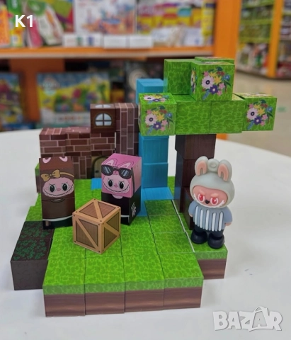Конплект Магнинтни кубчета Лабубу Labubu, снимка 2 - Фигурки - 52516546
