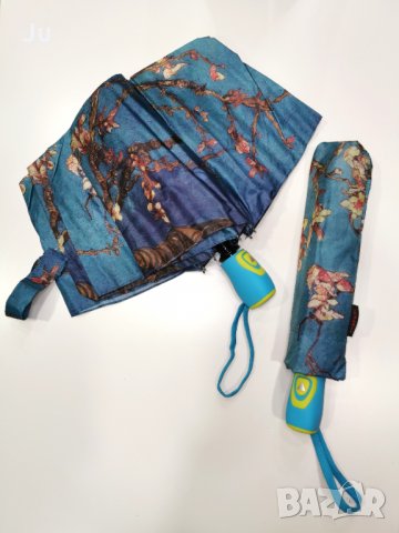 Чадър Картина, Ван Гог картини"Звездна нощ", "Кафе тераса", "Ириси",, "Цъфнали бадеми", "Слънчогледи, снимка 4 - Други - 35144446