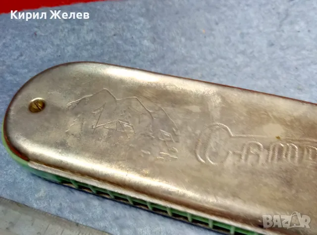 CAMPING MADE in POLAND MELODIA Стара КОЛЕКЦИОНЕРСКА РЯДЪК МОДЕЛ УСТНА ХАРМОНИКА 48341, снимка 11 - Антикварни и старинни предмети - 47607893