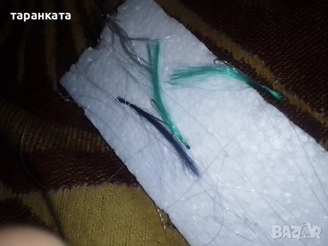 чепарета за чернокоп и за костур с дълго рамо куки 10 броя и ламета , снимка 3 - Такъми - 52187513