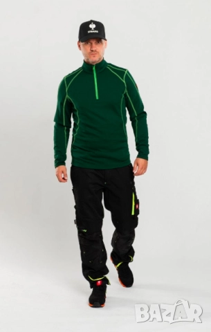 Engelbert Strauss Термо Еластичен Функционален ТЕРМО ПУЛОВЕР / блуза  размер М, снимка 3 - Спортни дрехи, екипи - 52216729