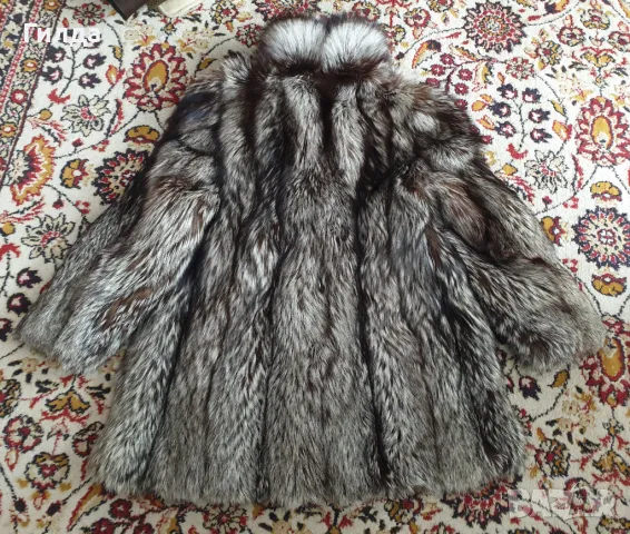 Saga Fox манто сребърна лисица размер 38 налично, снимка 9 - Палта, манта - 48576171