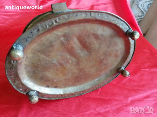 Стар Ръчно Кован Голям Бронзов ОСМАНСКИ Съд , снимка 5 - Антикварни и старинни предмети - 26886080