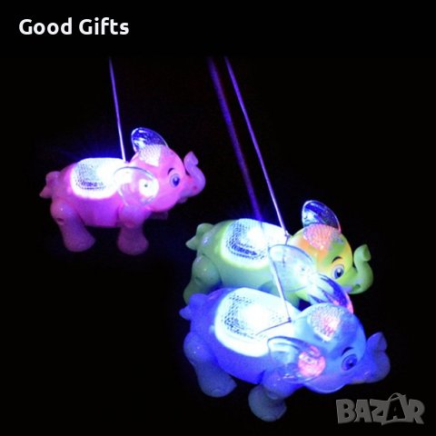 Забавен разхождащ се слон с музика и светлина, снимка 2 - Музикални играчки - 38272804