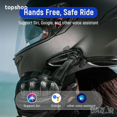 НОВИ, ТЕСТВАНИ LEXIN GTX 2 броя Bluetooth интеркоми до 10 мотоциклетисти,  Шумопотискане, IP67..., снимка 5 - Аксесоари и консумативи - 50556230