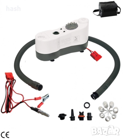 Електрическа помпа с манометър GE BTP-2, 12V 1bar (14.5psi), лодки до 6 метра