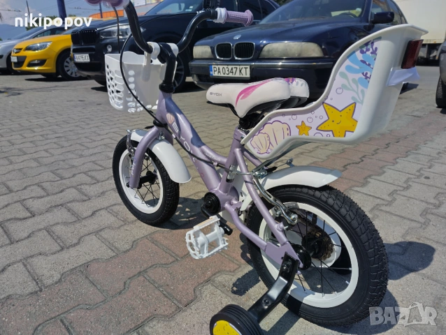 BYOX Велосипед 12" PRINCESS виолет, снимка 9 - Велосипеди - 53531712