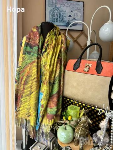 Дамски шалове Кашмир , снимка 5 - Шапки - 17646951