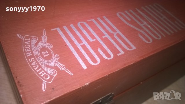 CHIVAS REGAL-ДЪРВЕНА КУТИЯ-24Х12Х11СМ-ВНОС ШВЕЦИЯ, снимка 11 - Колекции - 28046350