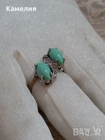 Сребърен пръстен , снимка 7 - Пръстени - 51317431