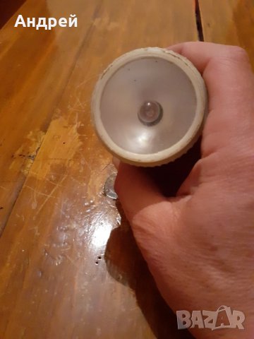 Старо акумулаторно фенерче #3, снимка 6 - Антикварни и старинни предмети - 28139885