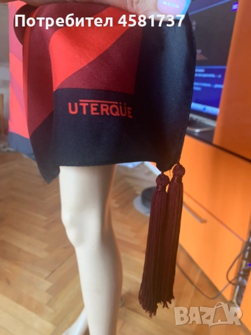 Копринен шал Uterqüe, снимка 7 - Шалове - 51742134