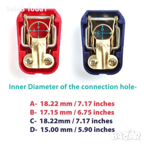 Клеми за акумулатор, Автоматични, Tип Бърза Връзка, 2бр, 12V, снимка 2 - Аксесоари и консумативи - 43748362