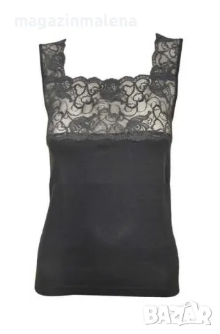 Marta Marzotto S,M,XL италиански черни луксозни вълнени потници с дантела , снимка 1