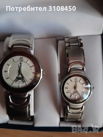 Комплект мъжки и дамски часовник с Айфеловата кула, А5 Chalisson Paris, снимка 2 - Други - 38042478