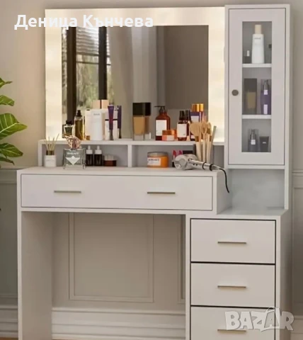 Модерна бяла тоалетка за грим разнообразие, снимка 4 - Тоалетки - 51197218