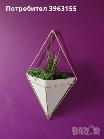 Стенна кашпа за цветя, снимка 1