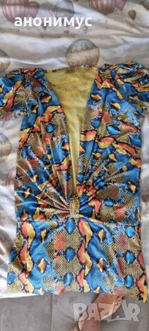 Змийска рокля Blumarine, снимка 4 - Рокли - 28838073