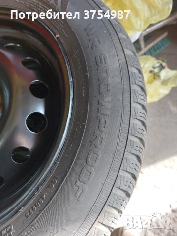195 65 15 зимни гуми  с железни джанти 4х100 15 , снимка 3 - Гуми и джанти - 52913530