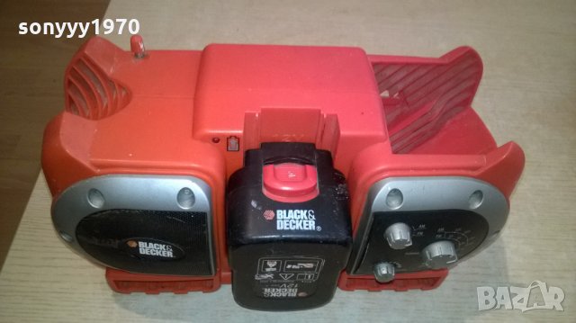 black & decker profi radio+батерия-внос швеицария, снимка 14 - Радиокасетофони, транзистори - 26414323