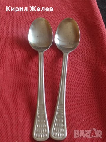 Две стари лъжички от соца неръждавейка за кафе чай 42088