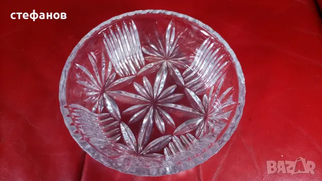 Два кристални съда в един стил, снимка 6 - Прибори за хранене, готвене и сервиране - 49399437