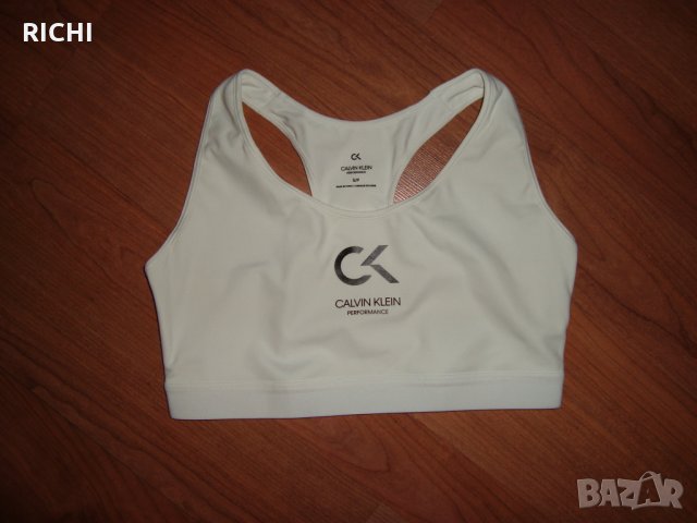 Calvin Klein Performance - бяло ново бюстие, снимка 3 - Корсети, бюстиета, топове - 32520502