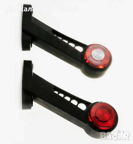 1 бр. ЛЕД LED рогчета габарити червено/бяло косо 24V , PAD404 , снимка 3 - Аксесоари и консумативи - 35557395