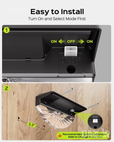 JACKYLED Соларни RGB LED лампи за ограда, 180° ветрилообразен лъч и 11 лъча, 8 цветни режима, 4 броя, снимка 7 - Соларни лампи - 51236192