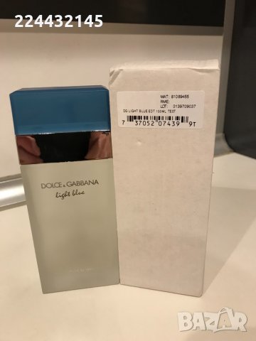 Dolce & Gabbana Light Blue парфюм за жени EDT 100 мл  Tester  промоция , снимка 4 - Дамски парфюми - 35536912