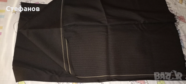 Черен габардин на черно райе, снимка 5 - Други - 52813914