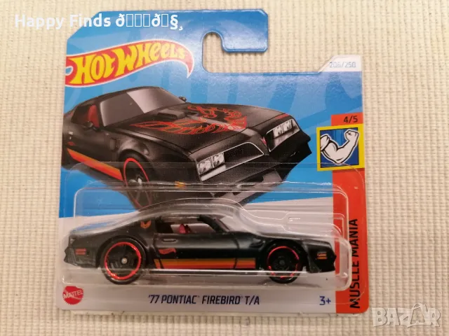 💕🧸 Hot Wheels `77 Pontiac Firebird T/A  Muscle Mania, снимка 2 - Колекции - 47271966
