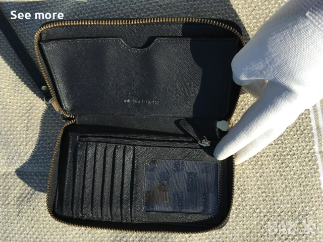 Michael Kors дамски портфейл естествена кожа, снимка 9 - Портфейли, портмонета - 53445234