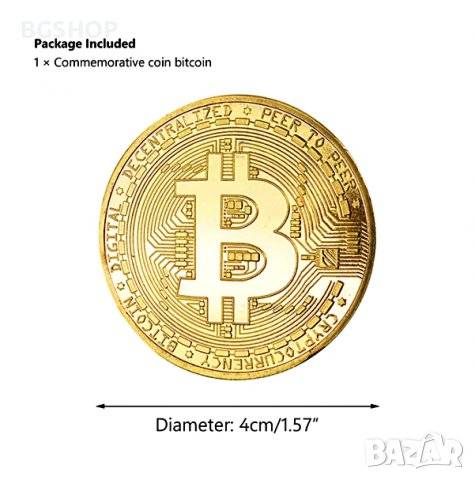 Биткойн монета / Bitcoin ( BTC ) - 3 модела, снимка 5 - Нумизматика и бонистика - 39011537