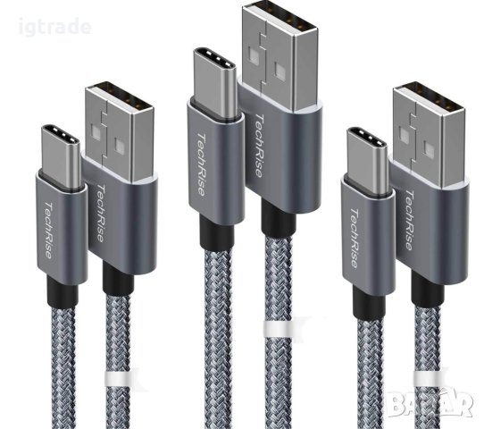 TechRise - USB C към USB A кабел - 1м