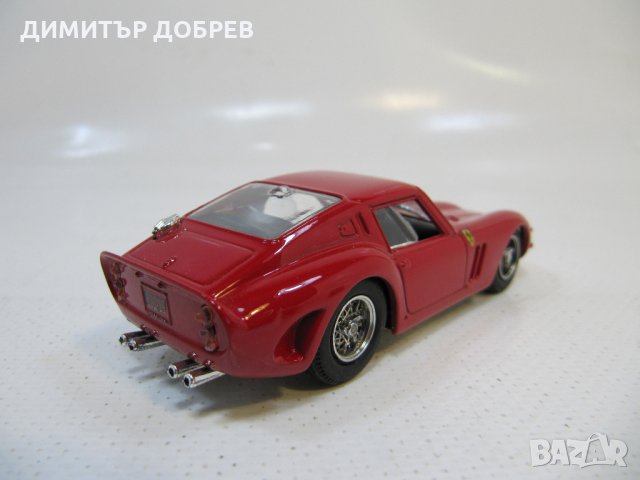 МЕТАЛНА КОЛИЧКА МАЩАБЕН МОДЕЛ FERRARI 250 GTO BOX MODEL1/43 ITALY, снимка 4 - Колекции - 33618993
